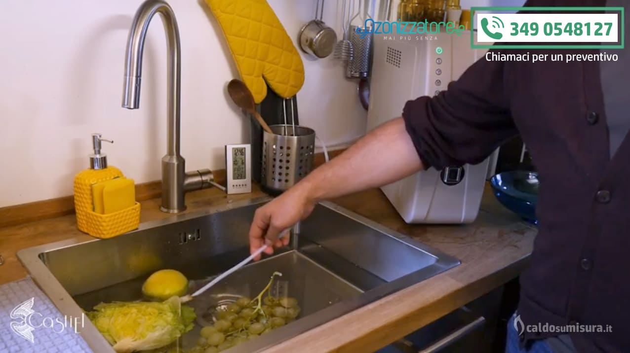 dispositivo ad ozono ozonizzazione frutta e verdura
